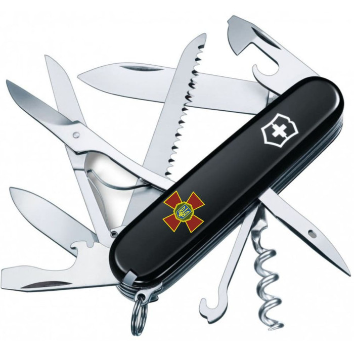 Складаний ніж Victorinox HUNTSMAN ARMY Емблема НГУ 1.3713.3_W0100u 