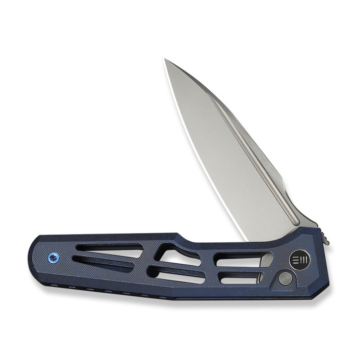 Ніж складаний туристичний Weknife Dressytak (8.6 см) Bohler M390 / Titanium синій