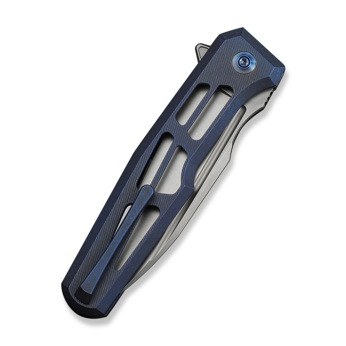 Ніж складаний туристичний Weknife Dressytak (8.6 см) Bohler M390 / Titanium синій