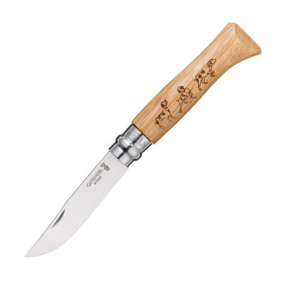 Ніж Opinel №8 VRI Animalia, дуб (собака)