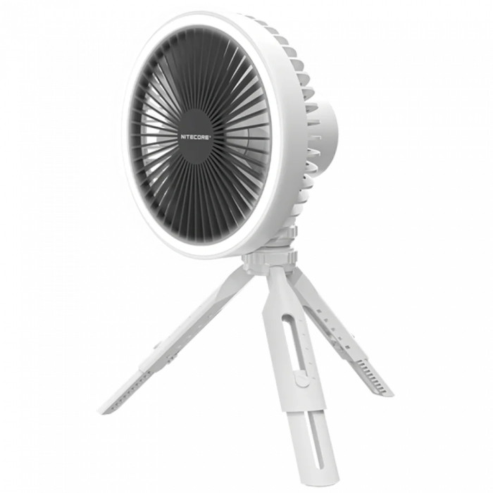 2в1 - Вентилятор бездротовий, Power Bank Nitecore NEF10 (10000mAh, підсвітка), білий 