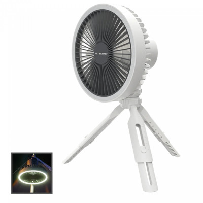 2в1 - Вентилятор бездротовий, Power Bank Nitecore NEF10 (10000mAh, підсвітка), білий