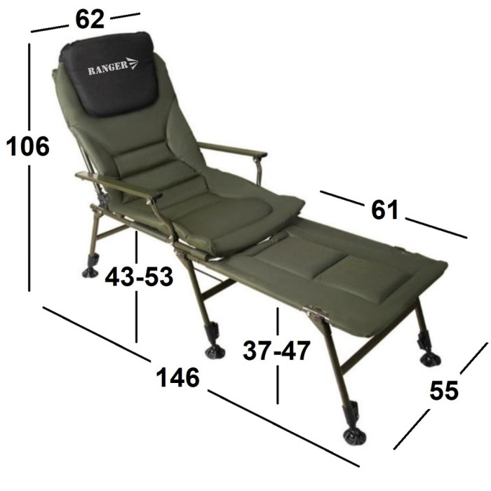 Крісло-ліжко коропове Ranger Carp SL-112 (Арт. RA 2251) 