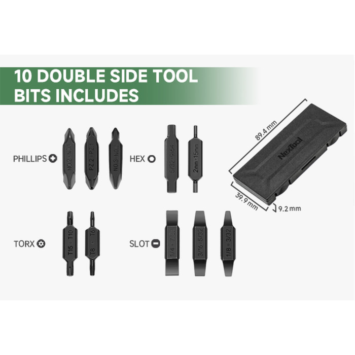 Набір біт для NexTool Flagship Captain та Pocket tool 