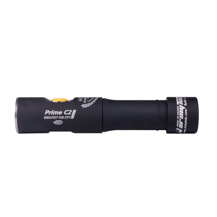 Туристичний ліхтар Armytek Prime C2 Pro, магнітна зарядка, сірий, XHP35, теплий (F05901SW) 