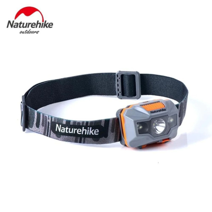 Ліхтар налобний Naturehike TD-02 NH00T002-D, помаранчово-сірий 