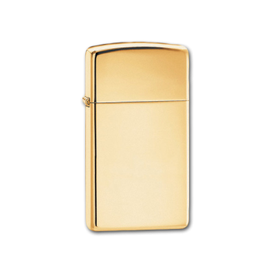 Запальничка Zippo SLIM HIGH POLISH BRASS 1654B