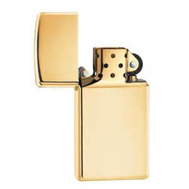Запальничка Zippo SLIM HIGH POLISH BRASS 1654B 