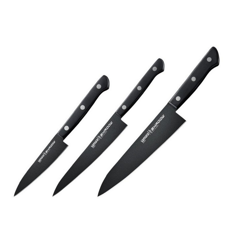 Набір з 3-х кухонних ножів Samura Shadow SH-0220 
