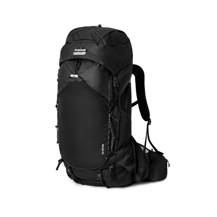 Рюкзак туристичний Naturehike CNK2450XB014, 70 л, чорний, L 