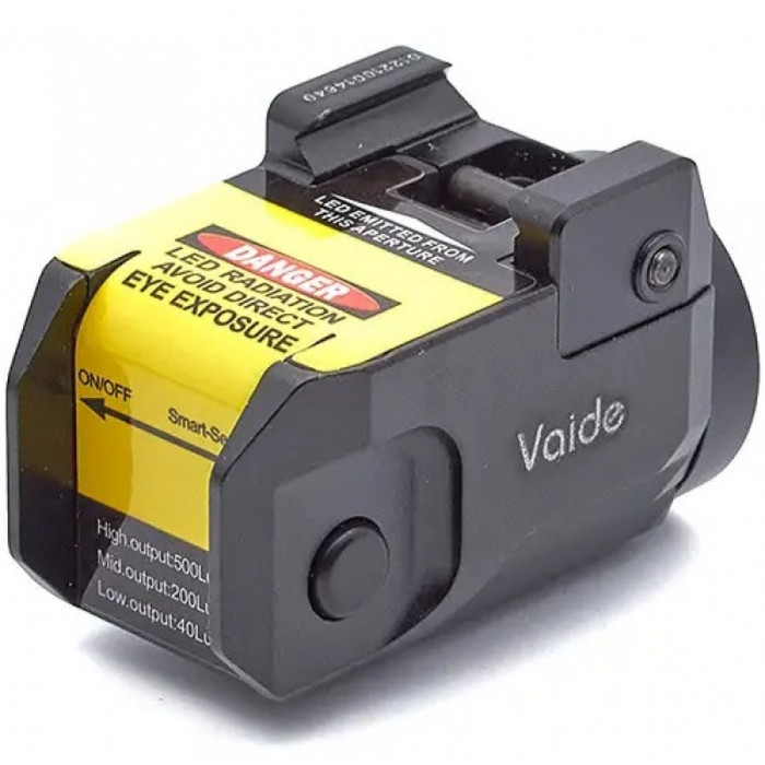 Підствольний ліхтар Vector Optics Vaide Scrapper Subcompact Pistol Flashlight 500 Лм 