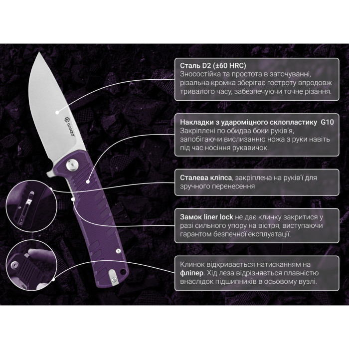 Ніж складаний Ganzo G769-PL 