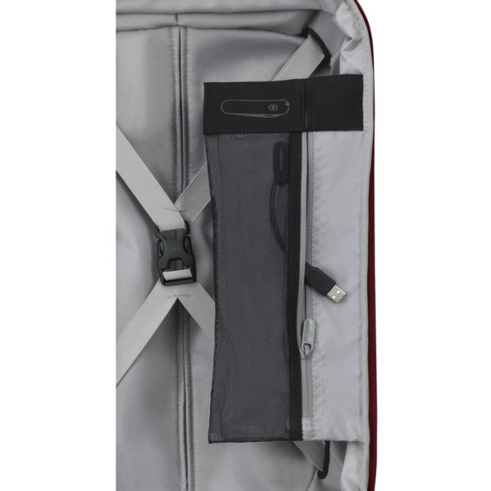 Чемодан на 4 колесах Victorinox Connex Hs/Red S Frequent Flyer Expandable 33/40 л (Vt605664) 