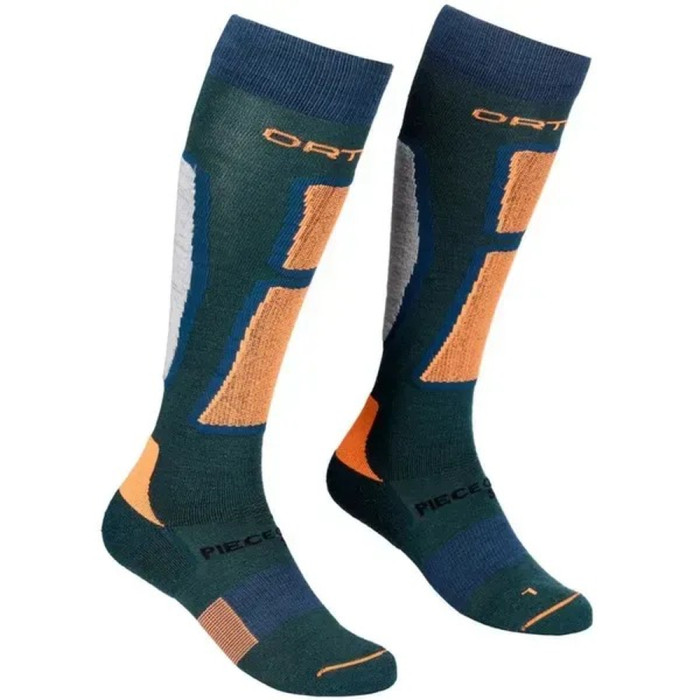 Шкарпетки чоловічі Ortovox SKI ROCK'N'WOOL LONG SOCKS M pacific green - 45-47 - синій/зелений