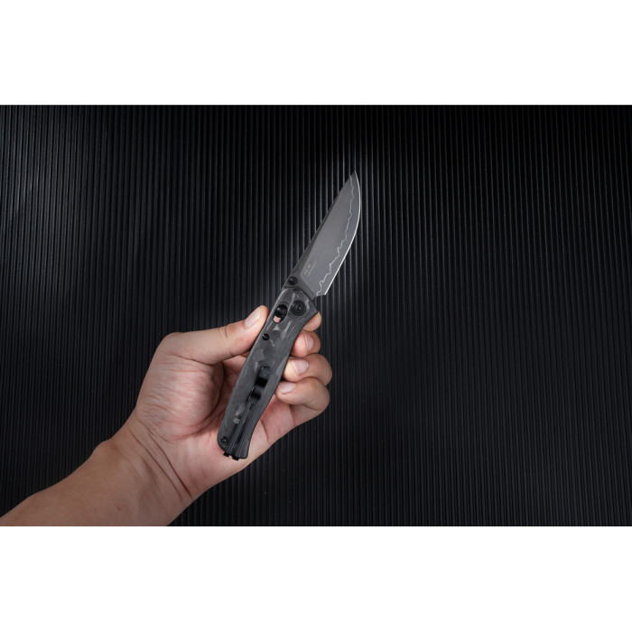 Ніж складаний SRM Medal 255L-FB2, чорний 