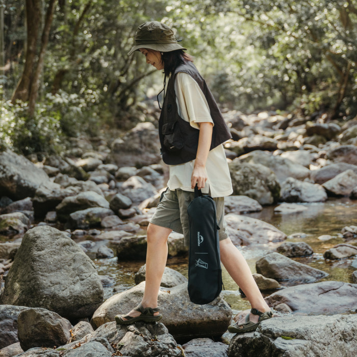 Стілець складаний ультралегкий Naturehike Stellaluna L04 CNK2450JJ015, розмір М, алюміній, сірий 