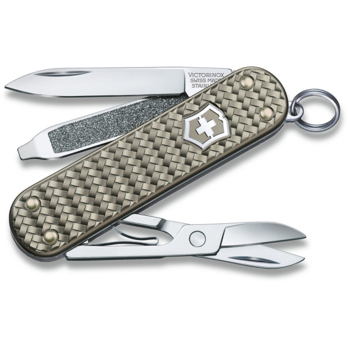 Ніж Victorinox Classic SD Precious Alox Infinite Сірий 06221.4031 Г 