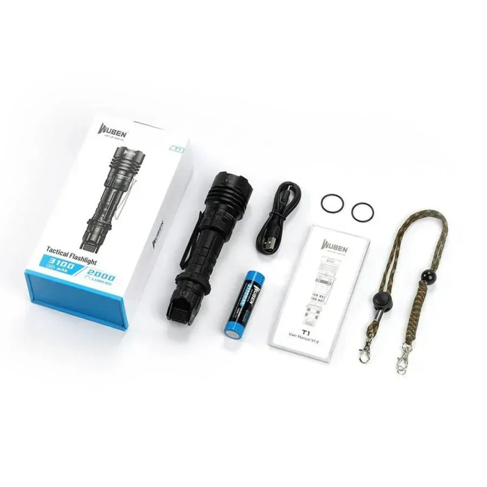 Ліхтар Wuben T1, чорний (010602) 