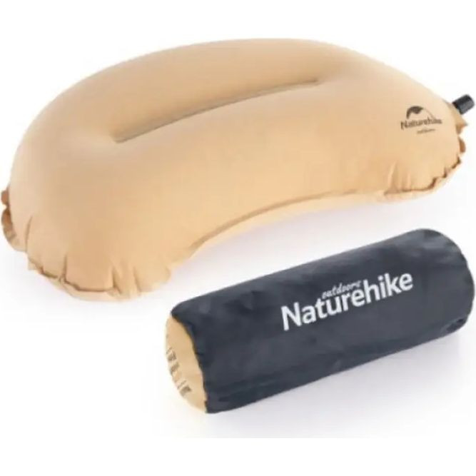 Подушка самонадувна анатомічна Naturehike NH20ZT006, бежева 