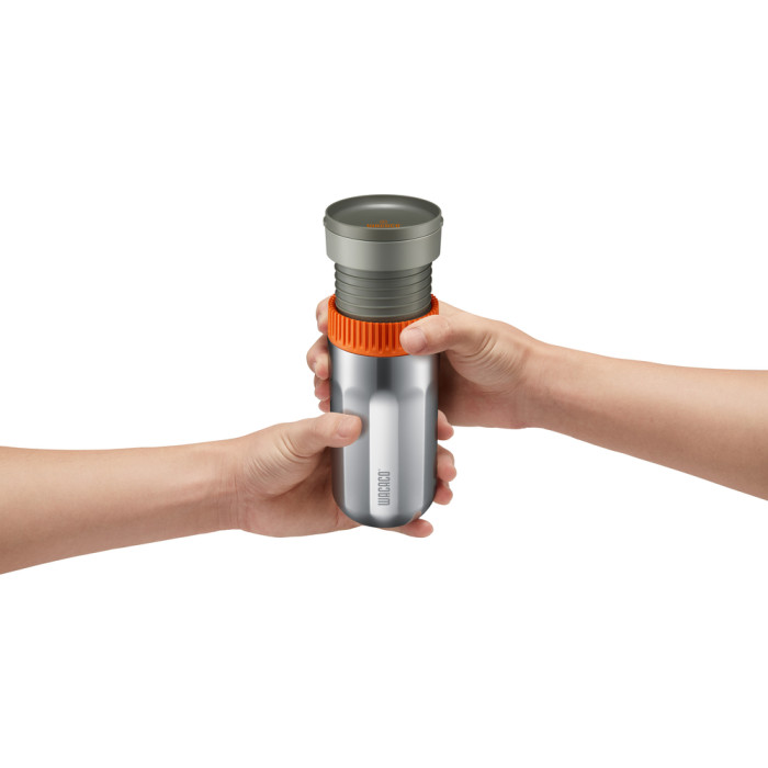 Портативна кавоварка-термокухоль Wacaco Pipamoka, механічна, для меленої кави 