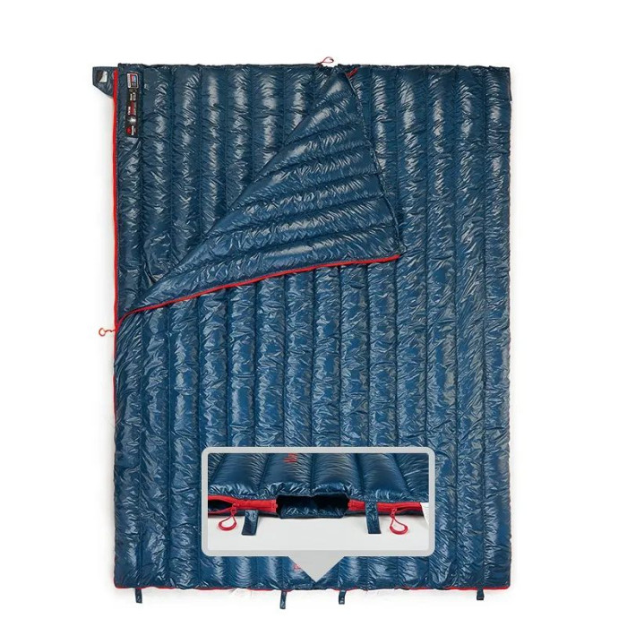 Спальний мішок з натуральним пухом Naturehike CWM400 NH17Y010-R, темно-синій 