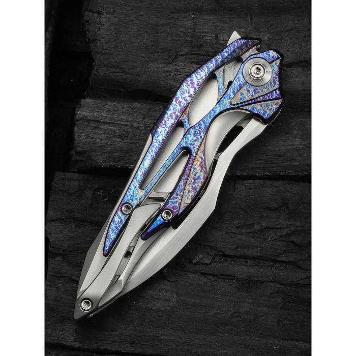 Ніж складаний туристичний Weknife Arrakis (8.8 см) Vanax / Titanium сірий