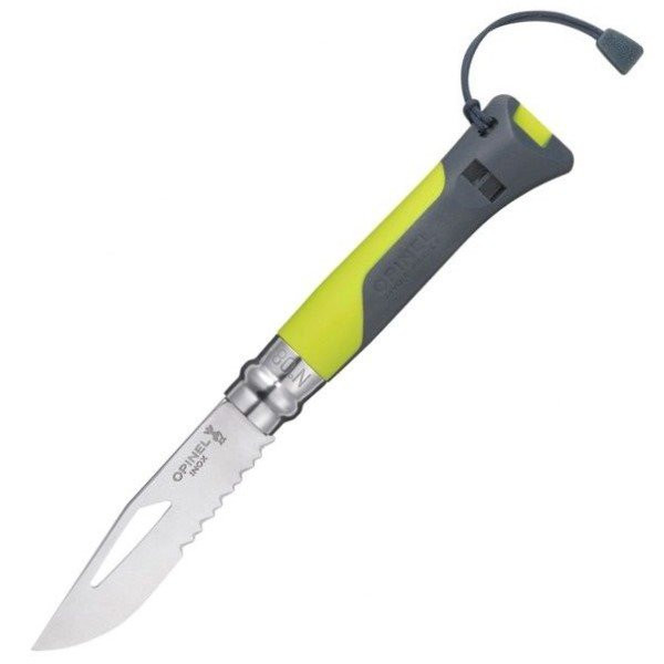 Ніж Opinel №8 Outdoor Tangerine, Зелений 