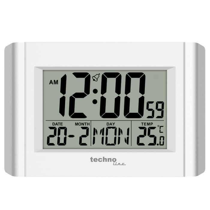 Годинник настільний Technoline WS8002 White (WS8002)
