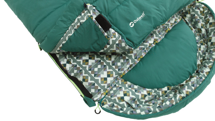 Спальний мішок Outwell Camper Supreme /-9°C Petrol синій Left (230352) 