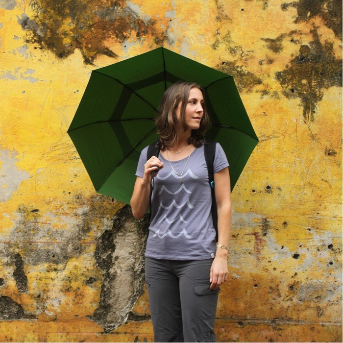 Парасолька Lifeventure Trek Umbrella Medium (Зелений) 