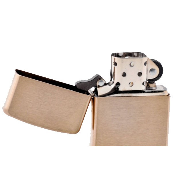 Запальничка Zippo бензинова ARMOR BRUSHED BRASS 168 