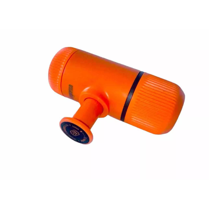 Портативна еспресо-кавоварка Wacaco Nanopresso помаранчева, механічна, для меленої кави 