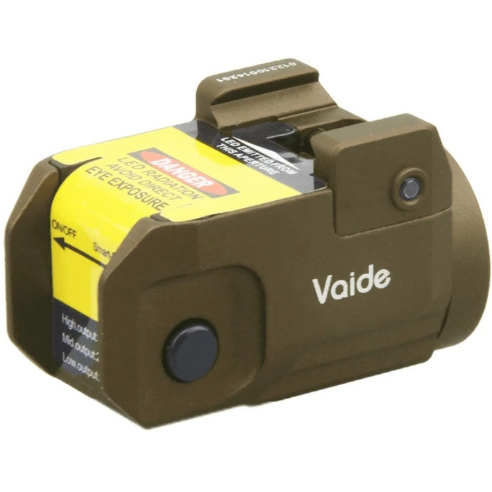 Підствольний ліхтар Vector Optics Vaide Scrapper Subcompact Pistol Flashlight 500 Лм FDE 