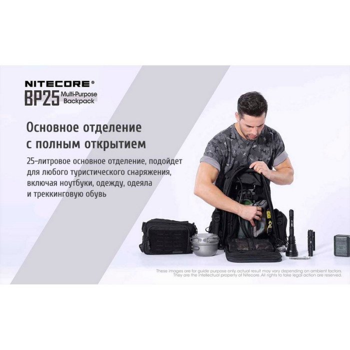 Рюкзак тактичний Nitecore BP25 Cordura 1000D 