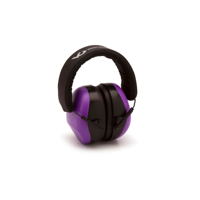 Навушники протишумні захисні Venture Gear VGPM8065C (захист слуху SNR 26 дБ, беруші в комплеті), фіолетові 