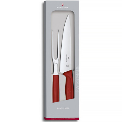 Набір кухонний Victorinox SwissClassic Carving Set ніж + вилка(GB)