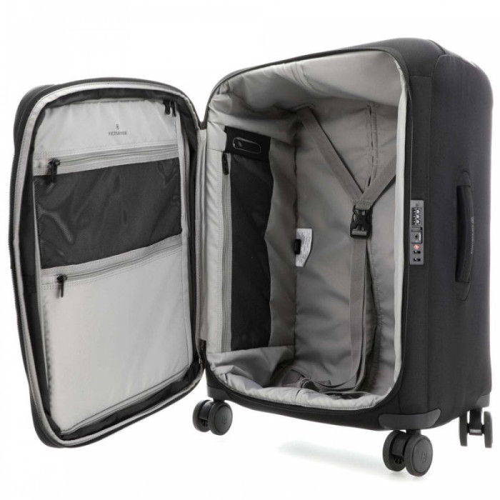 Чемодан на 4 колесах Victorinox Connex Ss/Black L Expandable 102/113 л (Vt605656) 