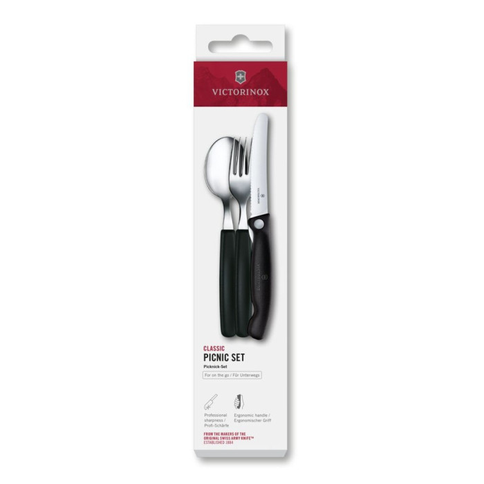 Набір для пікніка Victorinox Swiss Classic 3шт чорн 6.7193.3F 