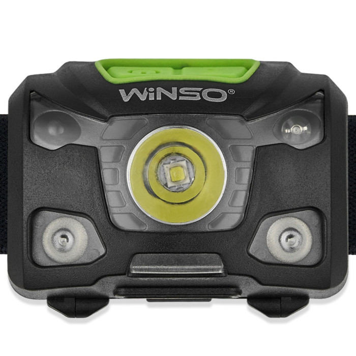 Ліхтар налобний Winso 250Lm, 5W XPG , 1200mAh/3xAAA (not included), Sensor White/Red 