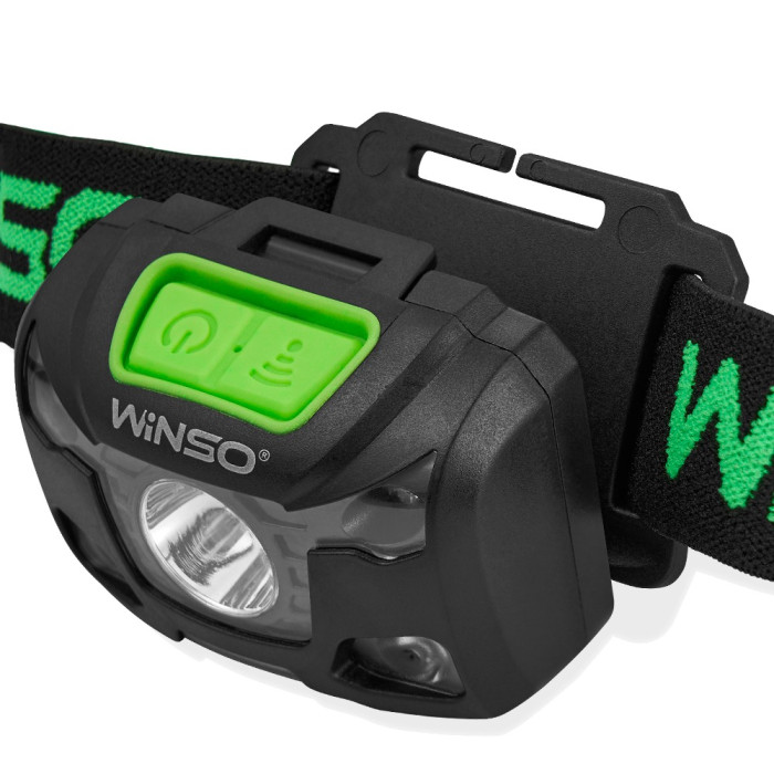 Ліхтар налобний Winso 250Lm, 5W XPG , 1200mAh/3xAAA (not included), Sensor White/Red 