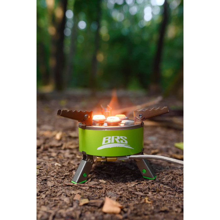 Набір Газовий пальник BRS-73 + Газовий балон різьбовий Adimanti, 230гр 