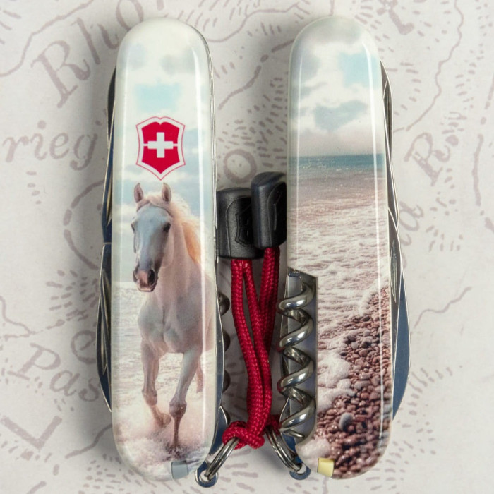 Складаний ніж Victorinox CLIMBER ZODIAC Білий кінь 1.3703.7.Z5270pk 