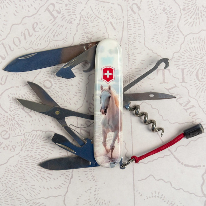 Складаний ніж Victorinox CLIMBER ZODIAC Білий кінь 1.3703.7.Z5270pk 