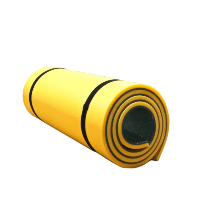 Килимок IZOLON ALU 12 (1800х500) м'який, кольоровий, похідний, ламінований, в намет, жовто-сірий 