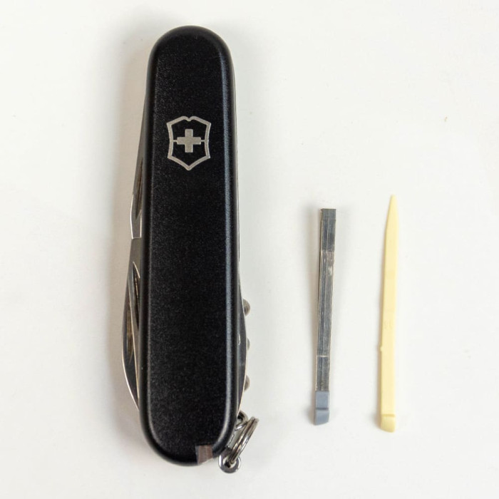 Складаний ніж Victorinox SPARTAN MAT чорний матовий лак 