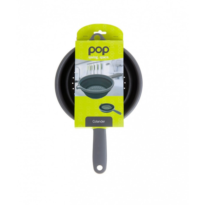 Складаний друшляк Summit Pop Colander with Handle Чорний 
