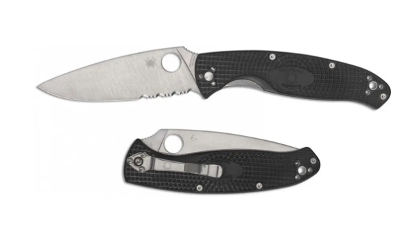 Ніж Spyderco Resilience FRN, полусеррейтор 