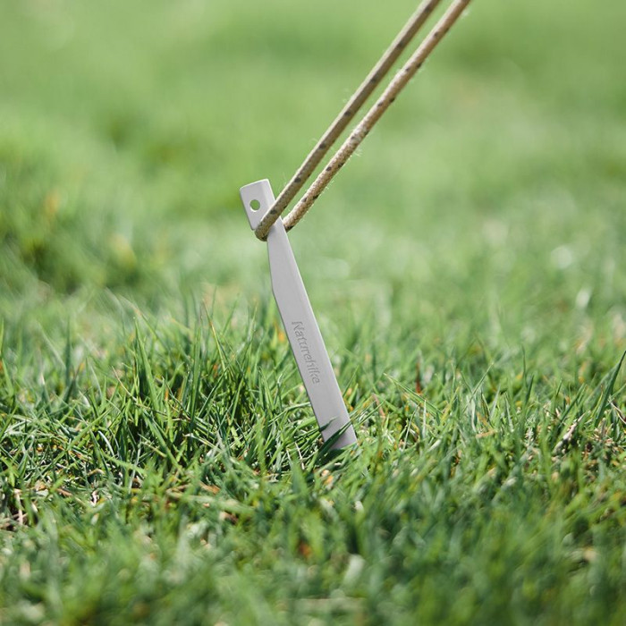 Кілки алюмінієві Naturehike CNK2300ZP016, 20 см , сріблясті (8 шт) 