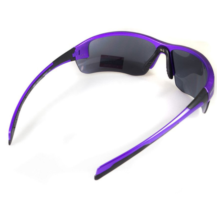 Окуляри Global Vision Hercules-7 Purple (silver mirror) дзеркальні чорні у фіолетовій оправі 