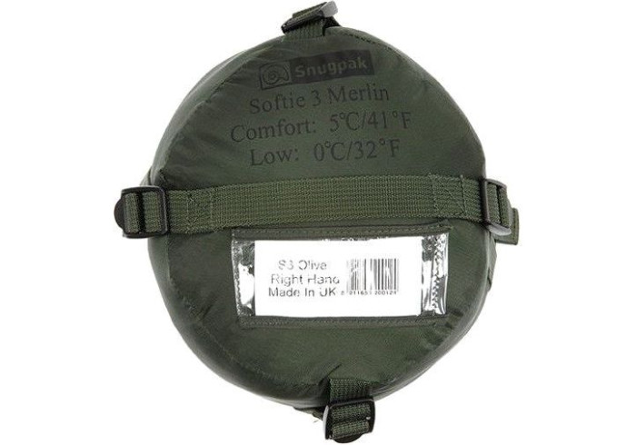 Спальник Snugpak Softie 3 Merlin лев. 5°c/0°c, 220х75, 0.9 кг. olive 